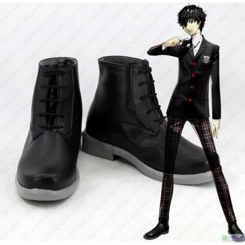 Anime Persona 5 hero Boots Cosplay Anime Shoes