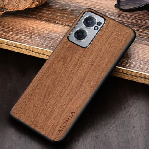 WoodLike case for OnePlus Nord CE 5G soft TPU silicone material&wood PU leather skin covers coque fundas for OnePlus Nord N10 5G