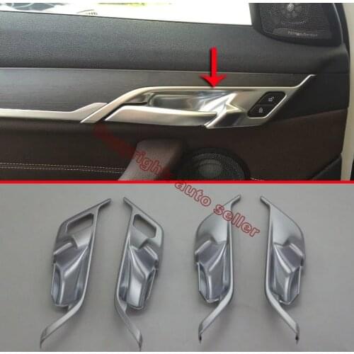 ABS Pearl Chrome Inside Interior Door Handle Cover Trim For BMW F48 X1 2016 2017