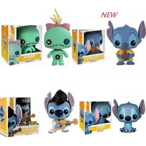 Scrump 126# Elvis Stitch 127# Summer Stitch 636# Stitch 159# Action Figures Collection Model Toys for Children Birthday Gift