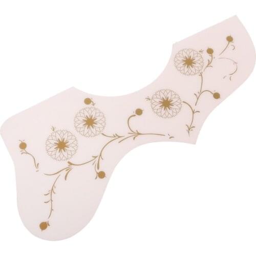 PVC Guitar Pickguard Plate Flower Pattern for Folk Acoustic Guitars Part