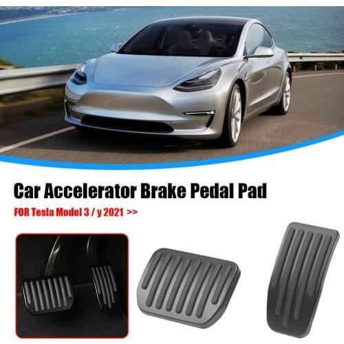 Non Slip Accelerator Brake Pedal Cover Set Brake Pedal Pad Pedal Cover Kit for Tesla Model 3 Y 2021 Accessories