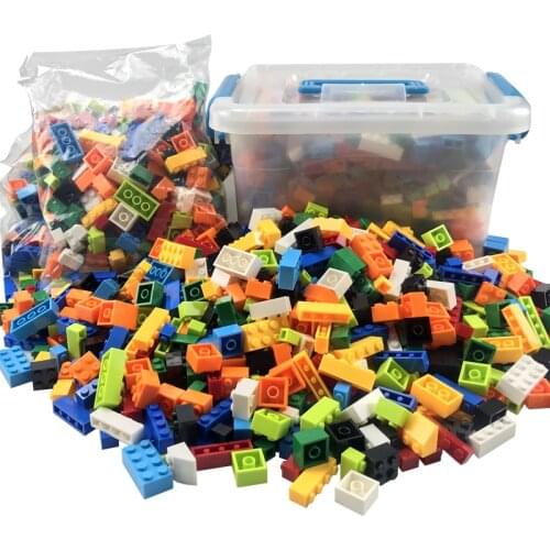 250-1000 Pcs Colorful Building Blocks Bricks Kids Creative Block Toys Figures for Children Girls Boy Christmas Gifts