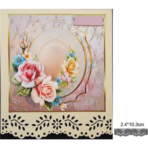 Lace border Easter New year Christmas metal cutting diy photo album scrapbook card making embossing template decoration mold