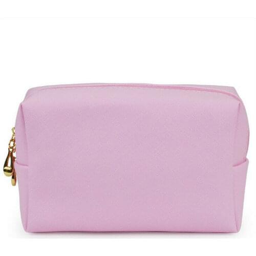 Local Stock Fashion Pu Leather High capacity Cosmetic Bags Pencil Case Bag Small Cosmetic Makeup Storage Bag Purse