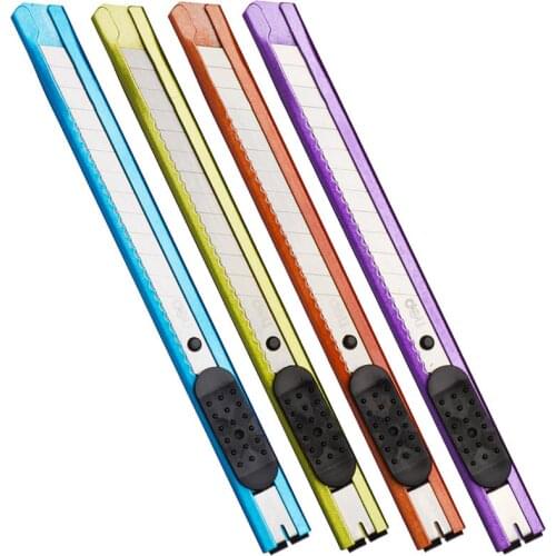 2066 Colourful Metal Art Knife Small Coloured Art Student Hand Knife Opening Paper Cutter Office supplies learning stationery