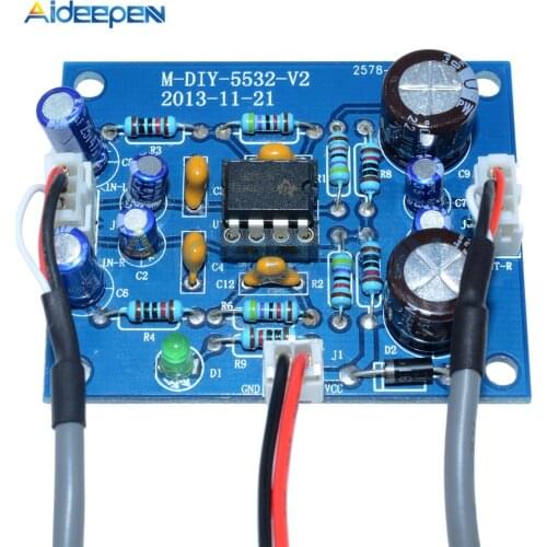 NE5532 OP-AMP Stereo Amplifier Board Audio HIFI Speaker Amplifier Module Control Board Circuit Sound Development for Arduino