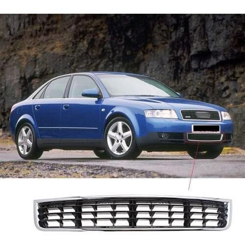 Front Bumper Lower Grille Fog Light Grill For Audi- A4 B6 2001 2002 2003 2004 2005 Oem 8E0807681A/682A