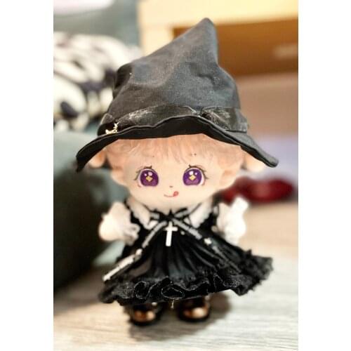 20cm Plush Dolls Clothes Magic Hat Dress Suit Accessories Outfit Cap For KPOP Idol Figure Dolls Plushies Toys Free Shipping