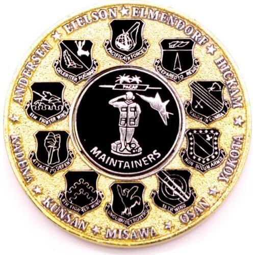 Selling military commemorative coins wholesale manufacturers plating gold coins
