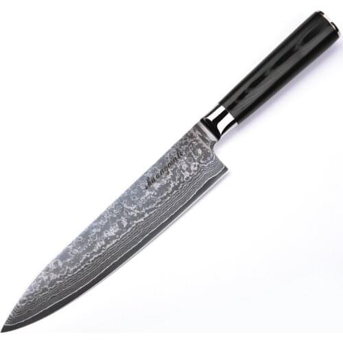 Professional Damascus Knife Chef 8inch VG10 Steel 67 Layer Kitchen Knives Cook Tools Cutting Slicer Japanese Knives Kitchen Tool