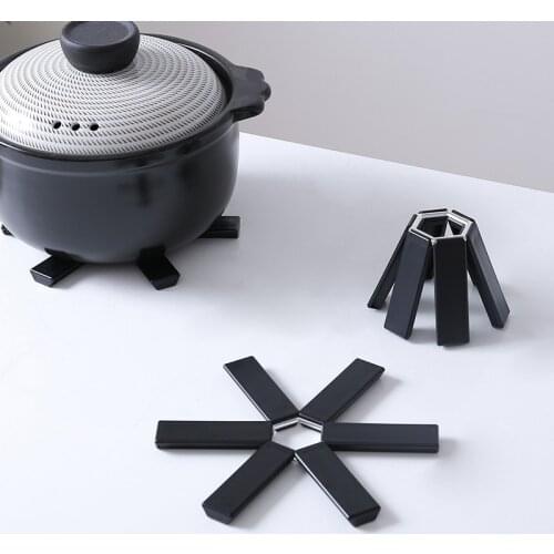 Foldable Heat Resistant Placemat Dining Table Mat Plastic Insulation Coaster Pads for Pan Pot Bowl Holder utensilios de cocina