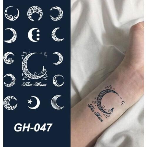 Waterproof Temporary Juice Tattoo Sticker Simple Line Flower Cute Leaf Fake Tattoo for DIY Body Art Women Finger Clavicle Wrist