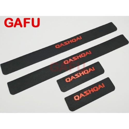 For Nissan Qashqai J11 Door Sill Scuff Plate Guards Door Sills protector puerta qashqai Car Stickers