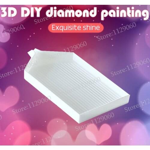 DIY 3D Diamond Cross Stitch Tools Diamond Embroidery Accessories Large Capacity Diamond Painting Tool Plastic Tray Big Wholesale