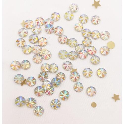 Shiny 400PCS AB White Resin 5mm Round Snowflower Flatback Rhinestone Scrapbook DIY Wedding Appliques Manicure Ornaments SF884
