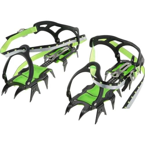 14-point Manganese Steel Climbing Gear Crampons Ice Grippers Crampon Traction Device Mountaineering Glacier Travel Ice Waiking