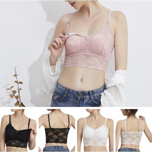 Breastfeeding Maternity Nursing Bras Pregnant Women Pregnancy Underwear Wire free Feeding Bra Lace Top Feeding Underwear
