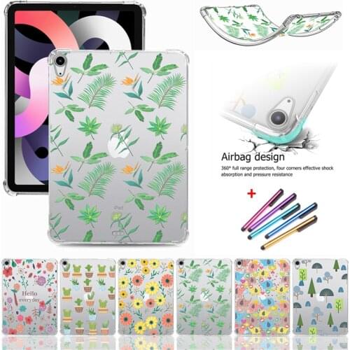 Tablet Cover For iPad Air 2020 Case 10.9 inch Soft Clear TPU Cute Painted Cover For Funda iPad Air 4 Case For iPad Air 4th Gen