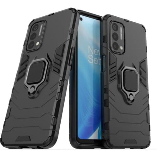 Magnetic Metal Ring Stand Armor Shockproof Case For OnePlus Nord N200 N10 CE 5G N100 7T 8 8T 9 Pro Hard PC Soft TPU Back Cover