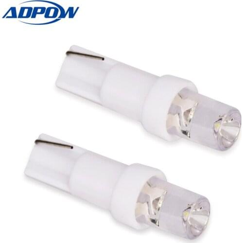 Car Interior T5 Led 1 SMD DC 12V Light Ceramic Dashboard Gauge Instrument Ceramic Car Auto Side Wedge Light Lamp Bulb