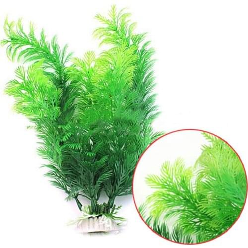 Artificial Water Plant Green Plastic Underwater Grass Fish Tank Aquarium Decor Fish Aquatical Supplies Decorations Accessories