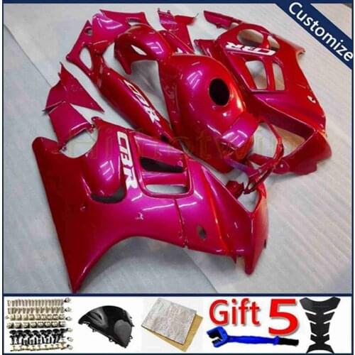 Custom motorcycle plastic cover For CBR600F3 1997 1998 CBR600 F3 97 98 bodywork kit motorcycle fairing pink