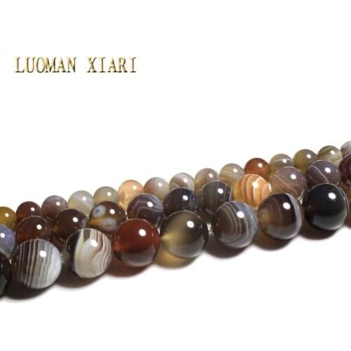 Wholesale Natural Round Persian Agat Loose Stone Beads For Jewelry Making DIY Bracelet Necklace 6/8/10 mm Strand 15'' Material