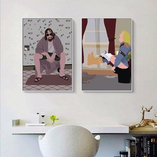 Dumb and Dumber minimalist poster Line Nordic Posters And Prints Wall Art Canvas Painting Wall Pictures For Living Room Decor