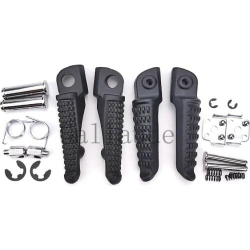 Motorcycle Front Rear Footrests Foot Pegs For Kawasaki Ninja 250 Z750 Z800 Z1000 SX ER6F ER6N ZX-6R 636 ZX-9R ZX-10R ZX-12R