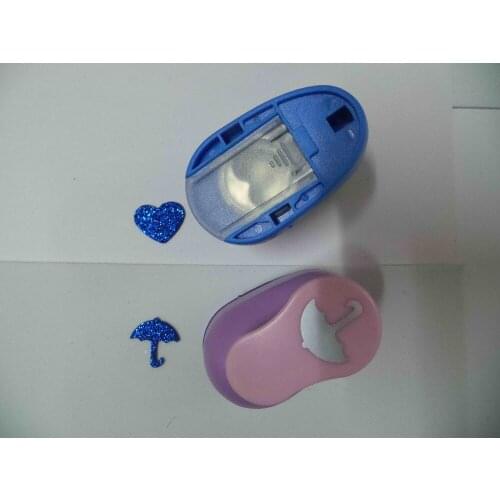 2pcs(2.5cm) heart and umbrella shape craft punch set Punch Craft Scrapbooking school Paper Puncher eva hole punch free shipping