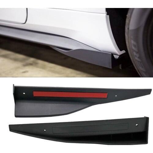 2pcs Side Skirt rear bumper guard protecte Anti-scratch cover sticker for Mustang ROUSH 2015+ Exterior Accessories
