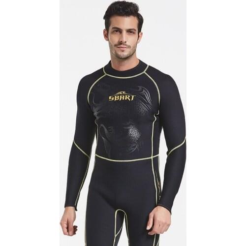 Premium Neoprene Wetsuit 3mm Men Scuba Diving Thermal Winter Warm Wetsuits Full Suit Swimming Surfing Kayaking Equipment Black