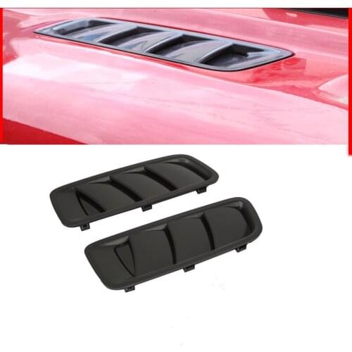 New For Jeep Wrangler JL 2018 2019 2020 Louver Air Outlet Decoration Cover Engine Cooling Bonnet Hood Vent Air Vents Scoop Duct