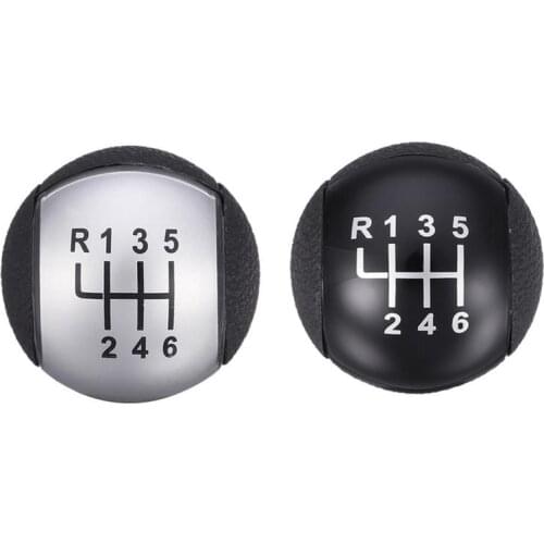 New 6 Speed Car Gear Stick Shift Knob Shifter Lever For Ford For Focus / Mondeo / Fiesta / C-Max Black /Sliver Car Accessories