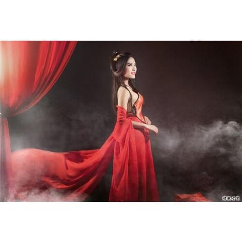 New sexy dance costume clothing elegant portrait photography red costume Hanfu Fairy Dress