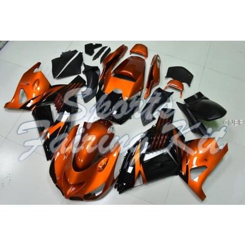 Motorcycle Fairing for ZZR 1400 2006 - 2011 Orange Black Plastic Fairings ZZ-R1400 08 09 Fairings ZZR 1400 2010