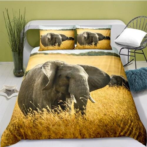 3D Printing Animal Style Quilt Cover with Pillowcase Bedroom Decoration Queen Size Bedding Bedroom Set King Size Bed