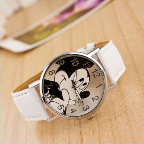 Zegarek damski 2020 newest high quality mickey watch Reloj mujer Fashion Leather cartoon Bear Women dress Quartz watches часы