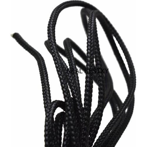 Approx 4*4mm Black Leather Cords with Steel Wire Leather Strands for Necklace and Bracelet Making DIY Jewelry Findings Lace