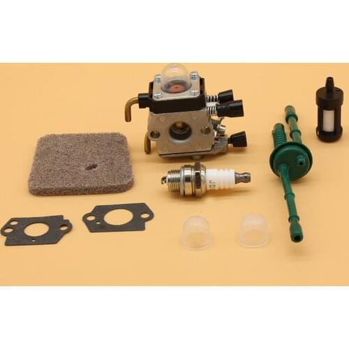 Carburetor Air Filter Spark Plug Fit For Stihl FS45 FS46 FS55 FS38 FS55RC KM55 HL45 KM55R SP85 Zama Carb Spare Parts