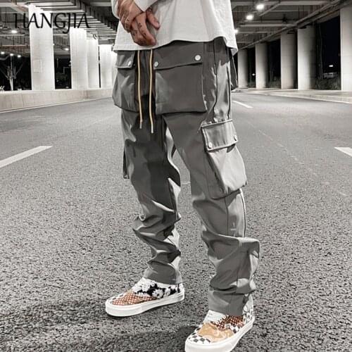 High Street Functional Hip Hop Cargo Pant Harajuku Fashionable Multi-pocket Cargo Trousers Men Women Streetwear Loose Casual