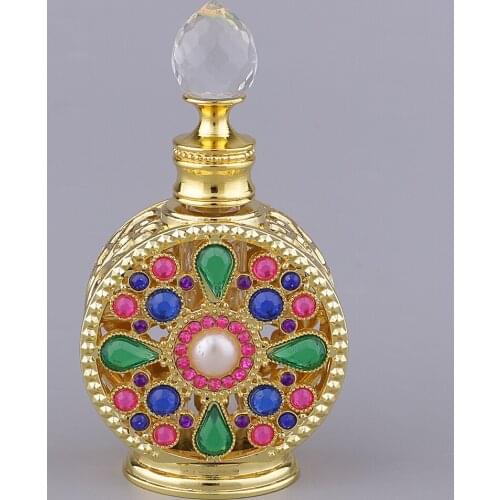 Vintage Glass Empty Perfume Bottles Spray Woman Makeup Accessory