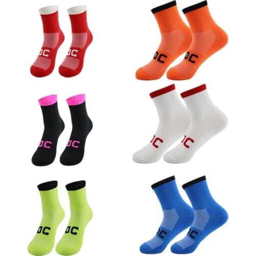 3 Pairs Fashion Comfortable Cotton Cycling Socks Breathable Non Slip Socks Sports Socks