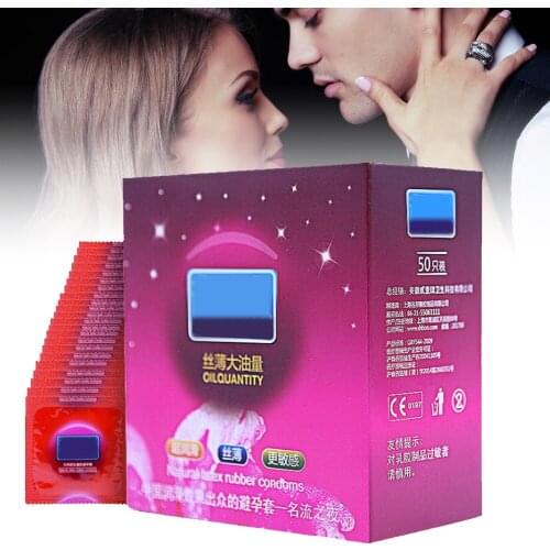 50pcs Condom Latex Comdoms For Men Thin G Spot Sex Products Lubricated With Long-lasting Ultra-smooth Lubricant Ac