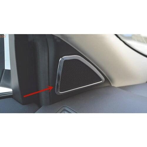 For Ford Kuga 2013-2018 ABS Chrome Small On sound stereo sound Decorative frame Protection decoration car accessories