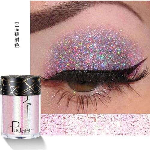 Hot Sale 24Colors Face Body Hair Eye Makeup Glitter High Gloss Highlighter Shimmer Powder Brightener Nail Beauty Makeup Comrtics