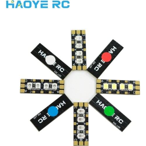 HAOYE RC ESC LES ESC Extension Board ESC Lamp 5 inch 3 inch Through Machine Highlight LED