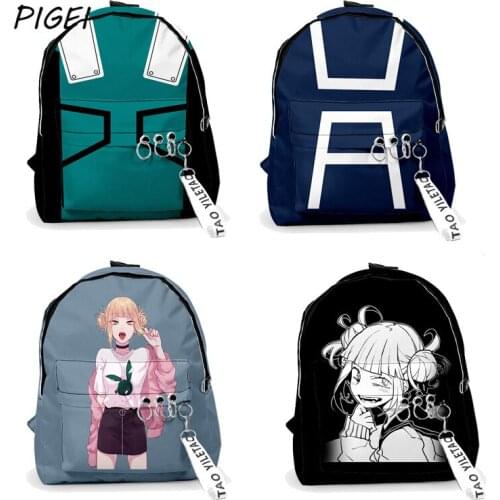 Anime My Hero Academia Cosplay Canvas Bag Mens Boku No Hero Academia Midoriya Izuku Backpack Women Travel Bags for Schoolbag
