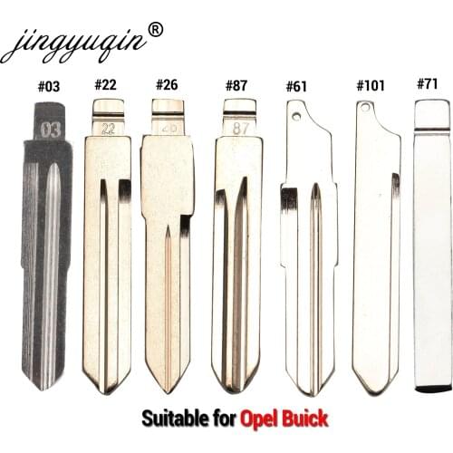 Jingyuqin # 03 22 26 71 61 87 No.22 Remote Key Blade For Buick Excelle HRV Triumph LaCrosse Regal Verano Encore Blank Replace
